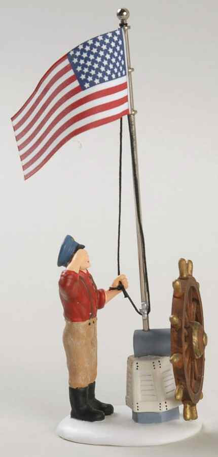 New England Raising The Flag