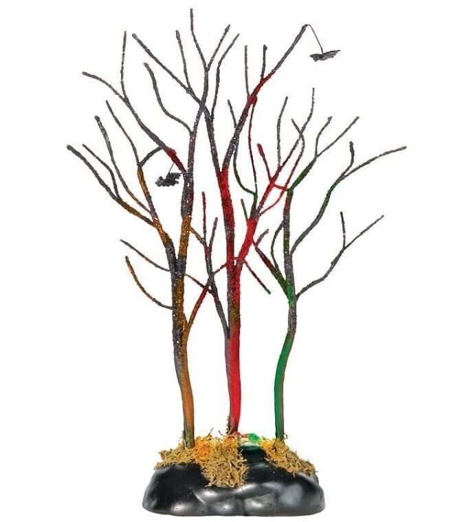 Lighted Halloween Trees