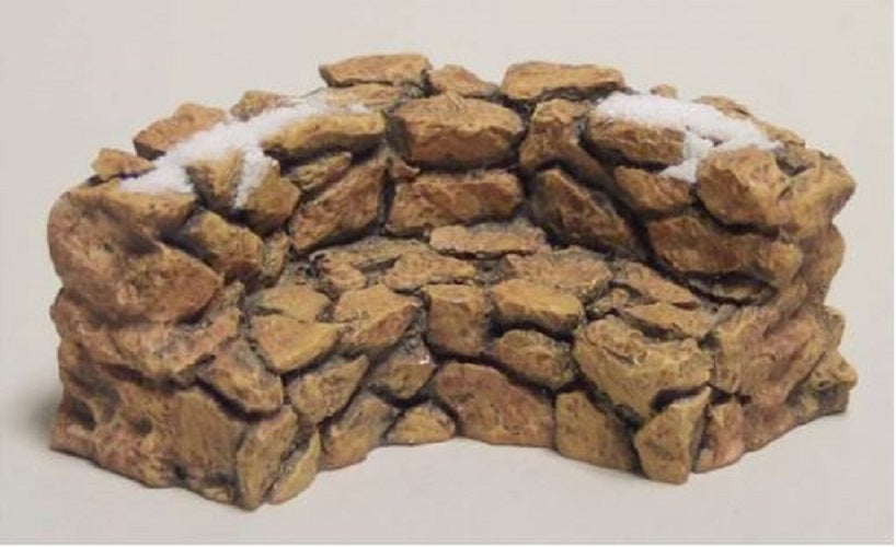 Village Stone Curved Wall/Bench (Set of 4)