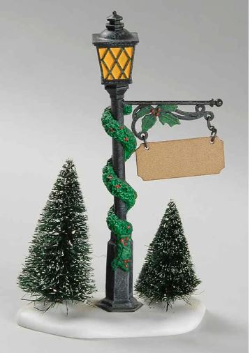 Village Lamp Post & Sign