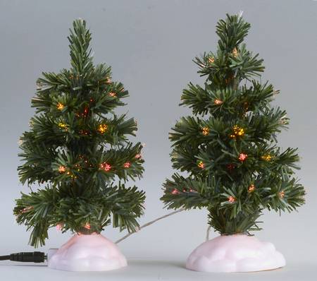 Village Frosty Light Trees (Set of 2)