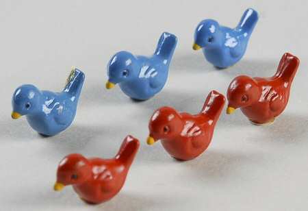 Village Winter Birds (Set of 6)