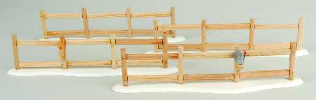 Split Rail Fence (Set of 4)