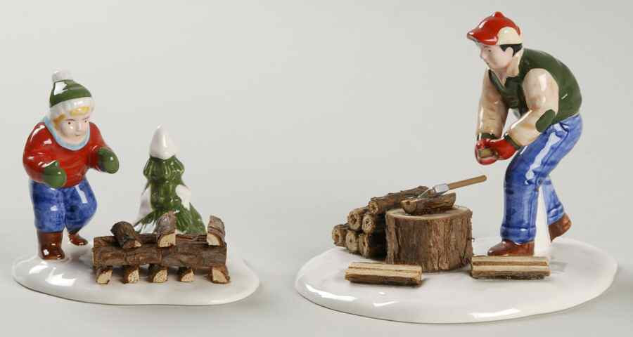 Chopping Firewood (Set of 2)