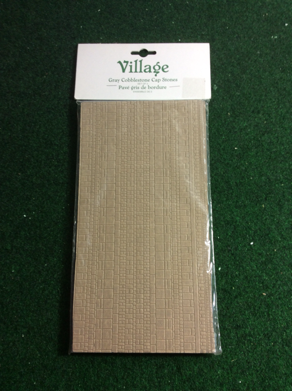 Gray Cobblestone Cap Stones (Set of 2)