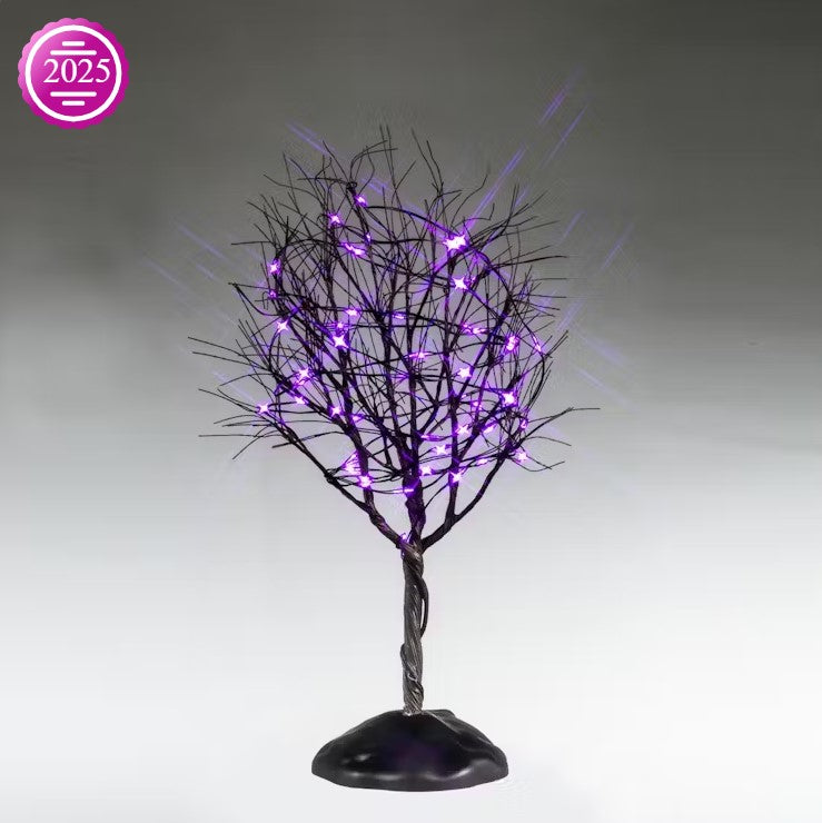 Dry Tree With Purple Lights