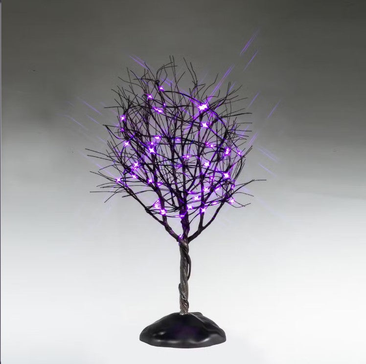 Dry Tree With Purple Lights