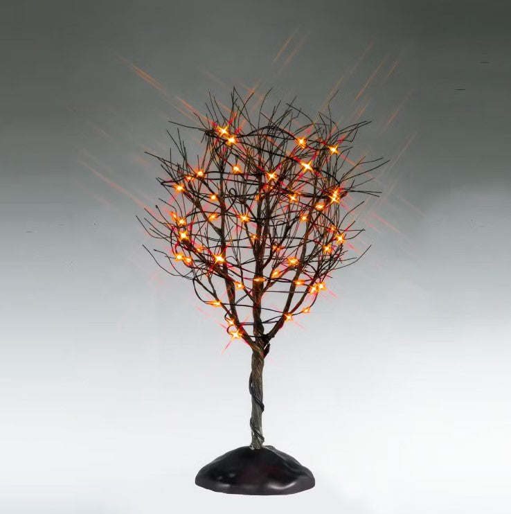 Dry Tree With Orange Lights