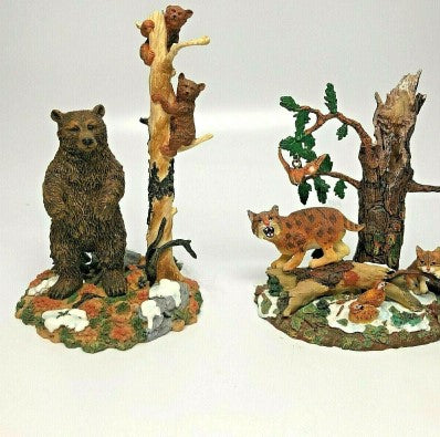 Rocky Mountain Wildlife - Bears And Bobcat (Set of 2)