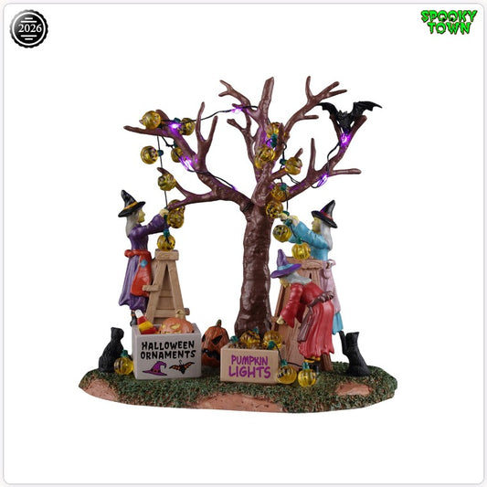 Decorating The Spooky Tree