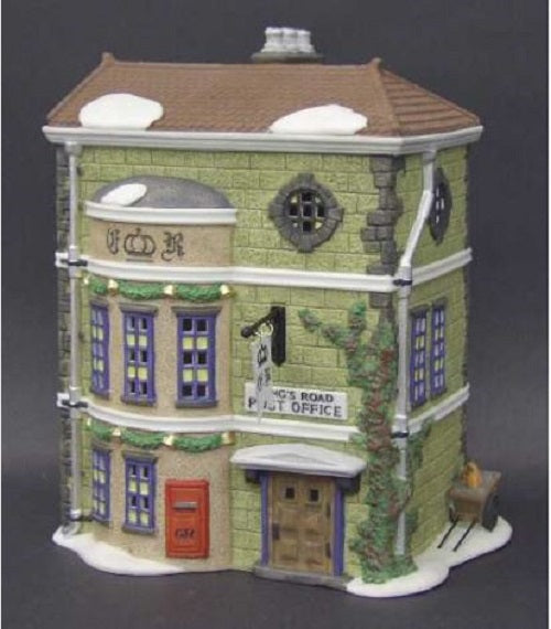 Department 56 - Dickens' Village Retired: "King's Road Post Office" Year Released: 1992 -- Year Retired: 1998 Size: 6 x 4.75 x 7"