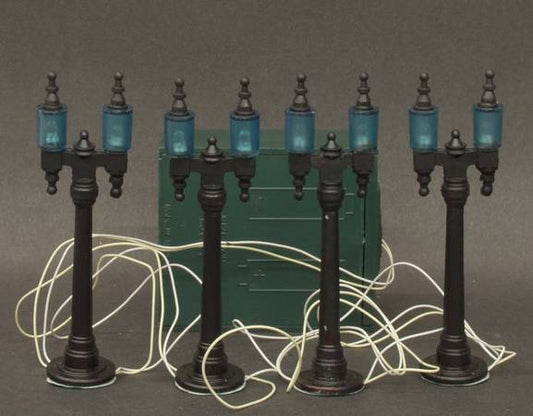 Village Double Street Lamps (Set of 4)