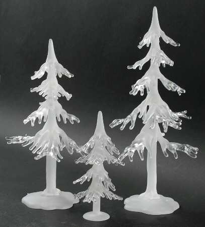 Village Icicle Trees (Set of 3)
