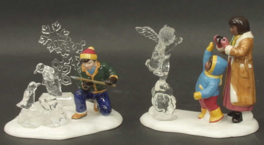 Snow Carnival Ice Sculptures (Set of 2)