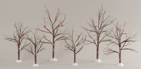 Village Bare Branch Trees (Set of 6)