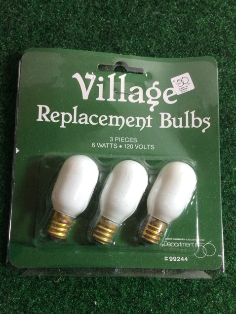 Village Replacement Light Bulbs - Oval (Set of 3)