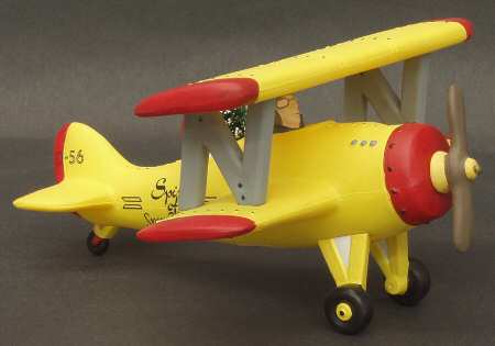 Spirit of Snow Village Airplane (Yellow Plane)